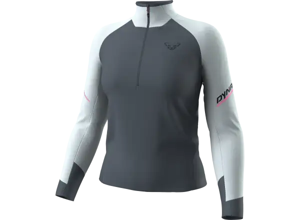 Dynafit Alpine 1/2 Zip dámské triko dlouhý rukáv Cloud Blue