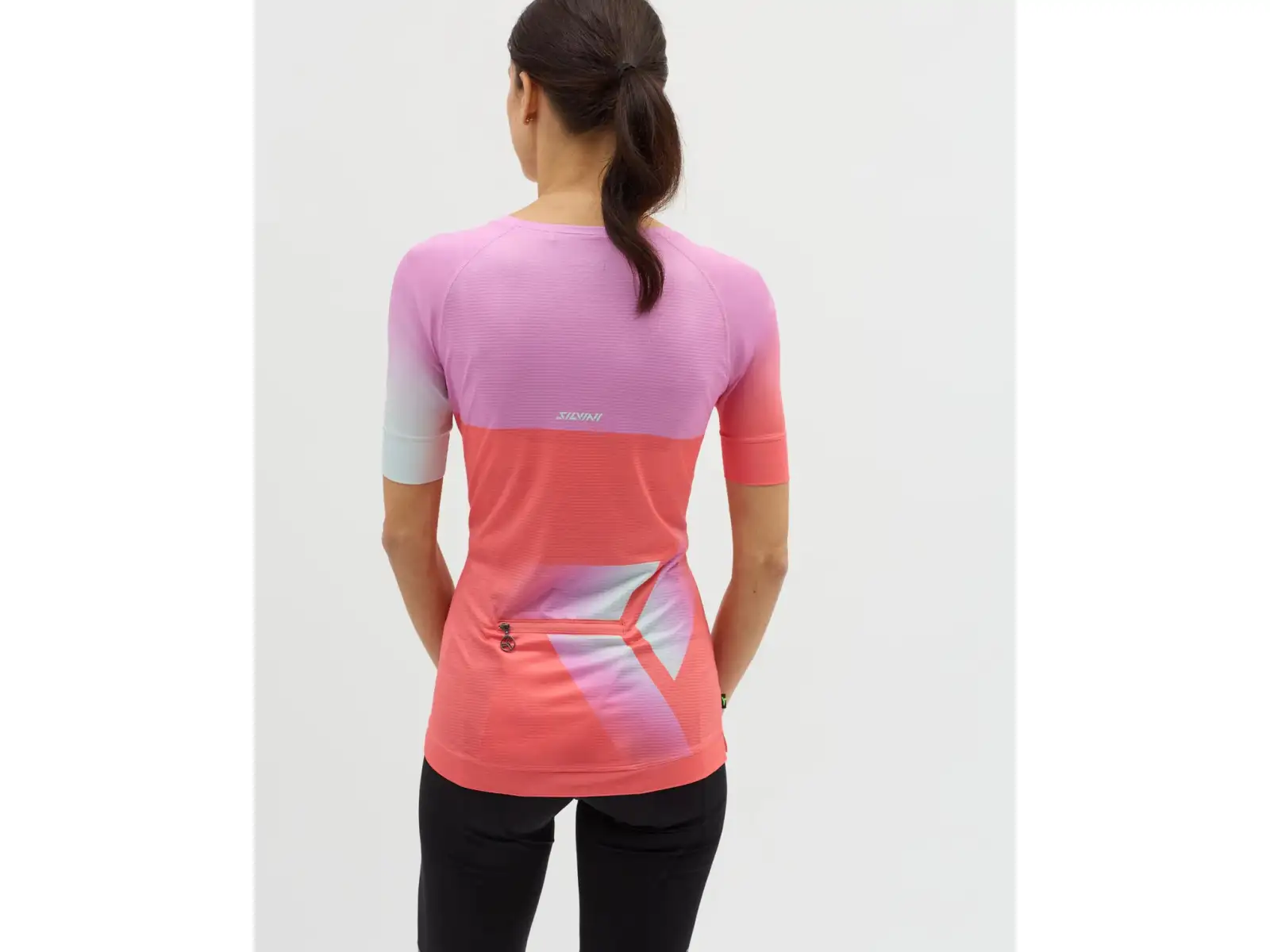 Silvini Stabina dámský volný dres krátký rukáv Blush/Coral