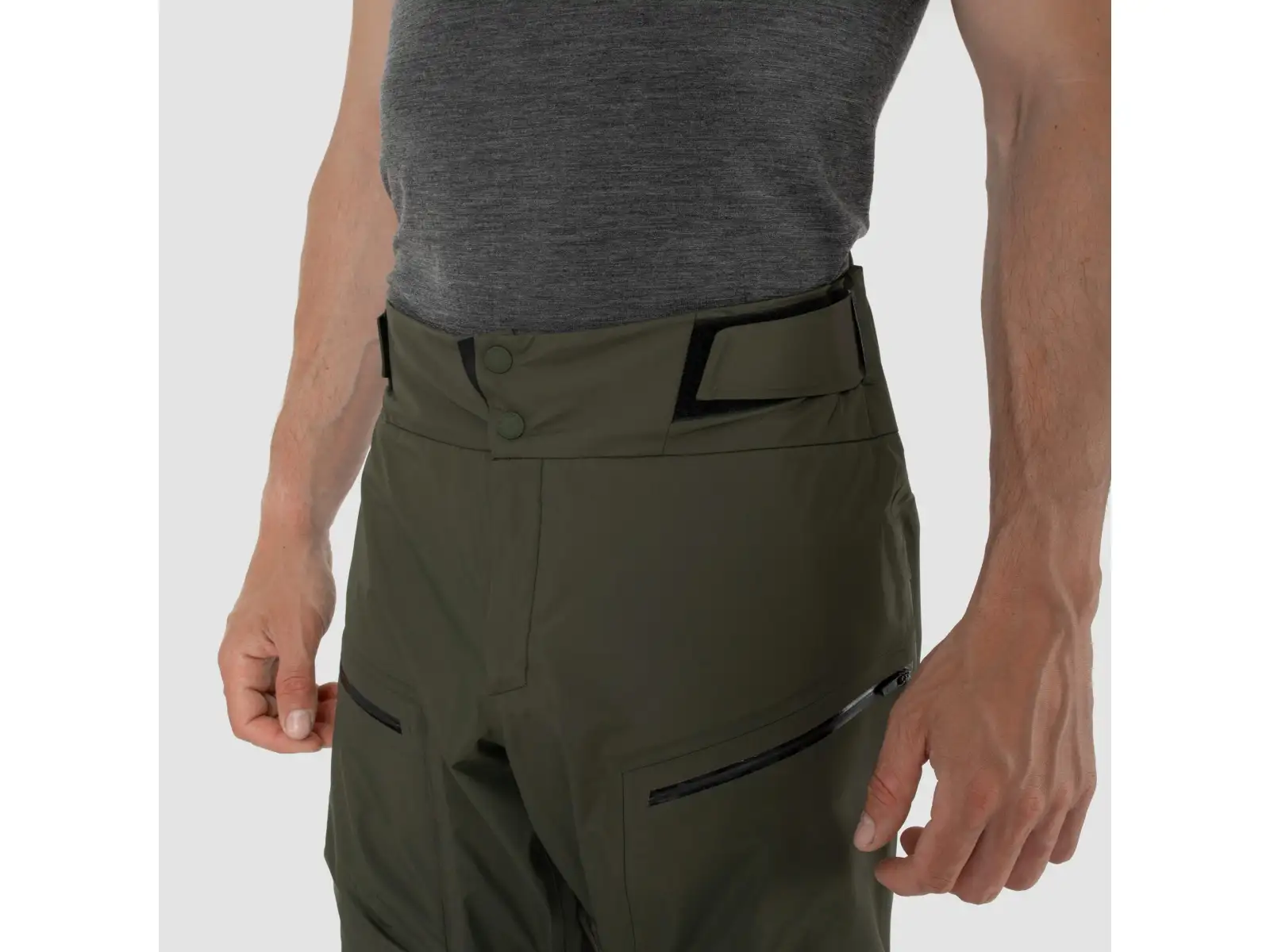 Salewa Sella 3L Powertex pánské kalhoty Dark Olive