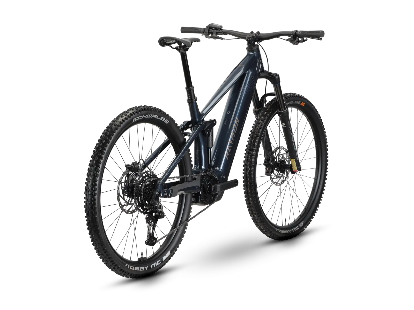 Raymon Korak Comp steelblue/taupe celoodpružené elektrokolo