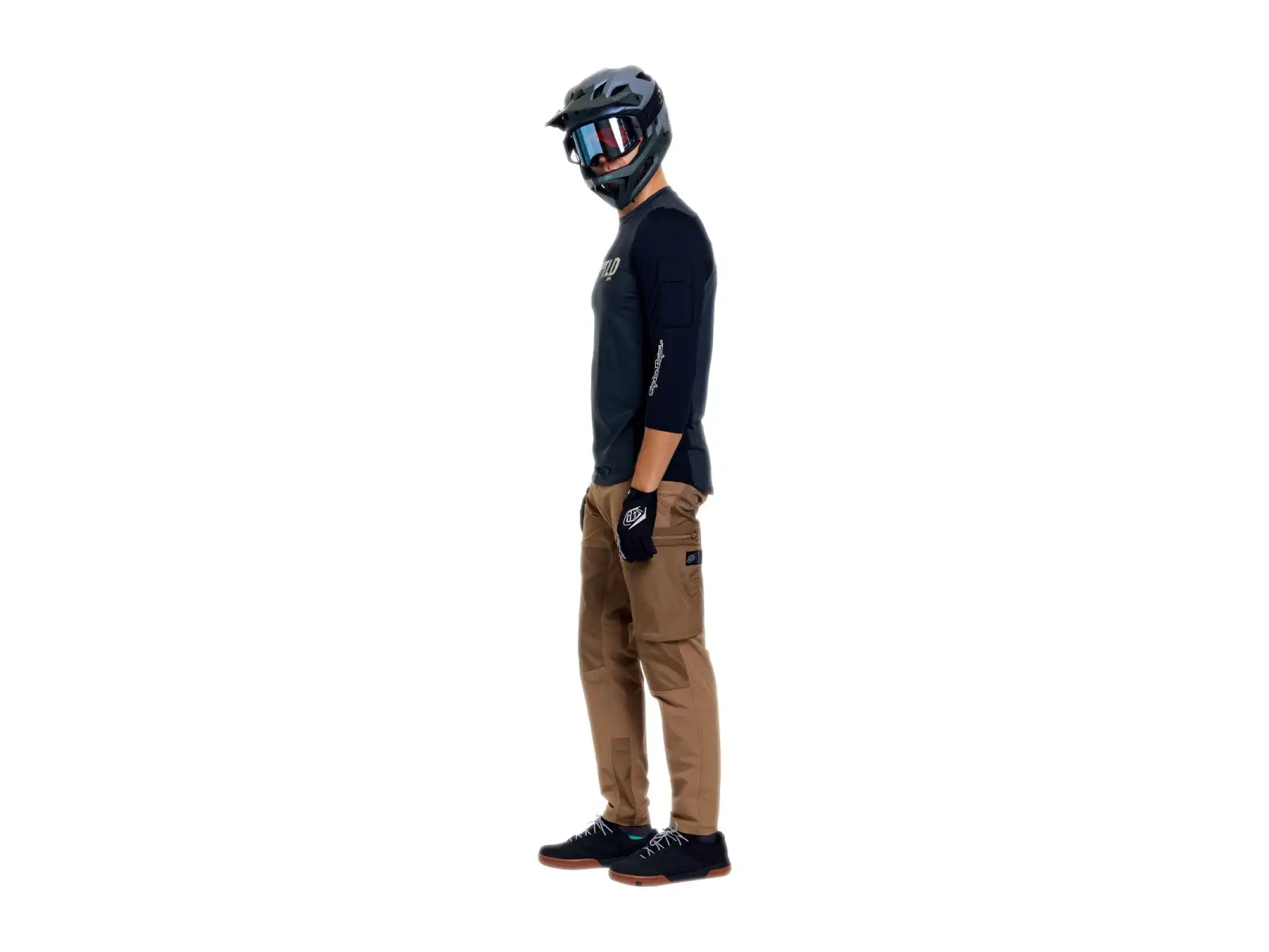 Troy Lee Designs Ruckus Ride pánský dres 3/4 rukáv Wings Carbon