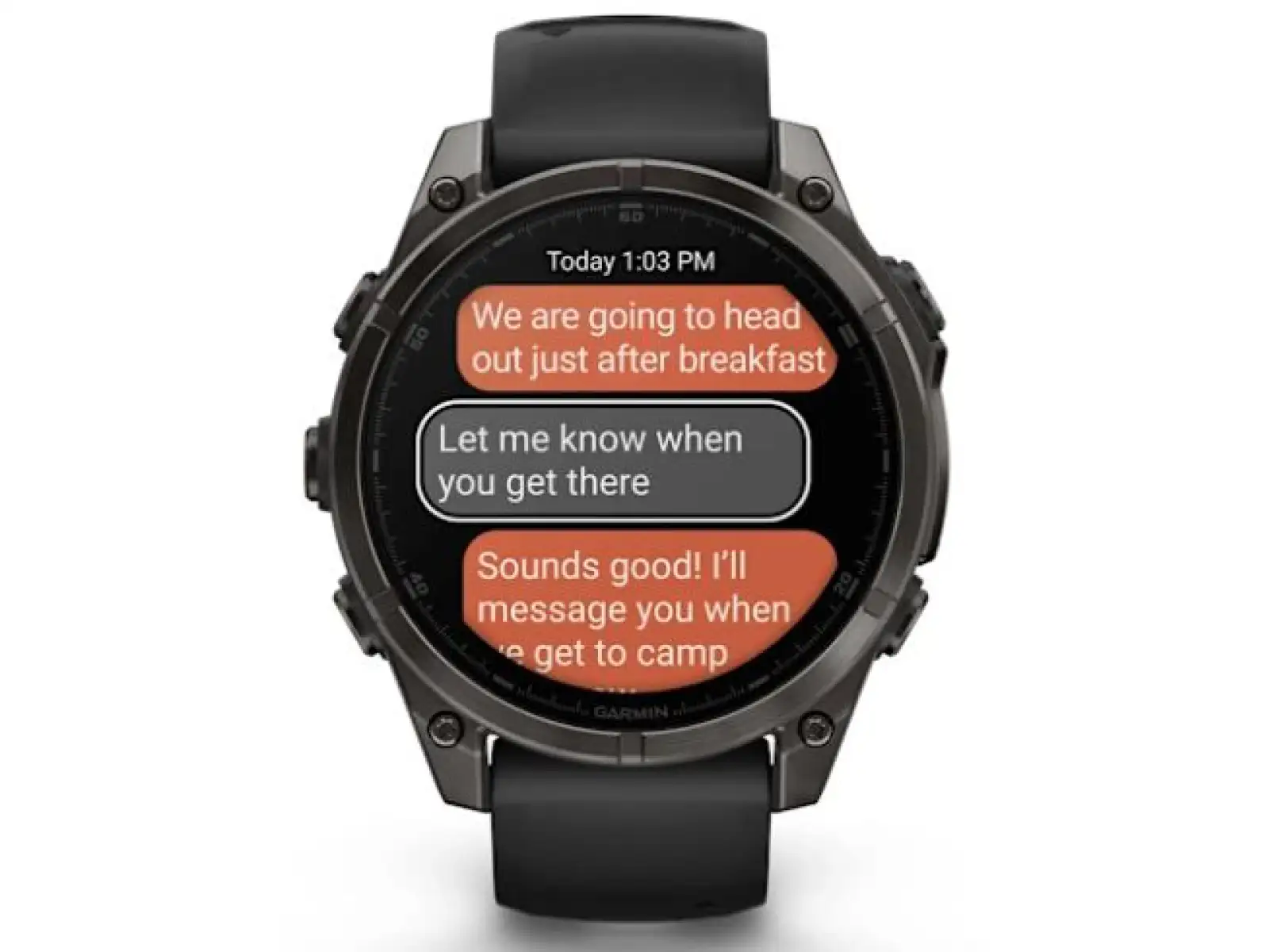 Garmin fenix 8 - 47 mm AMOLED Sapphire chytré hodinky Carbon grey DLC titanium Black/Gray