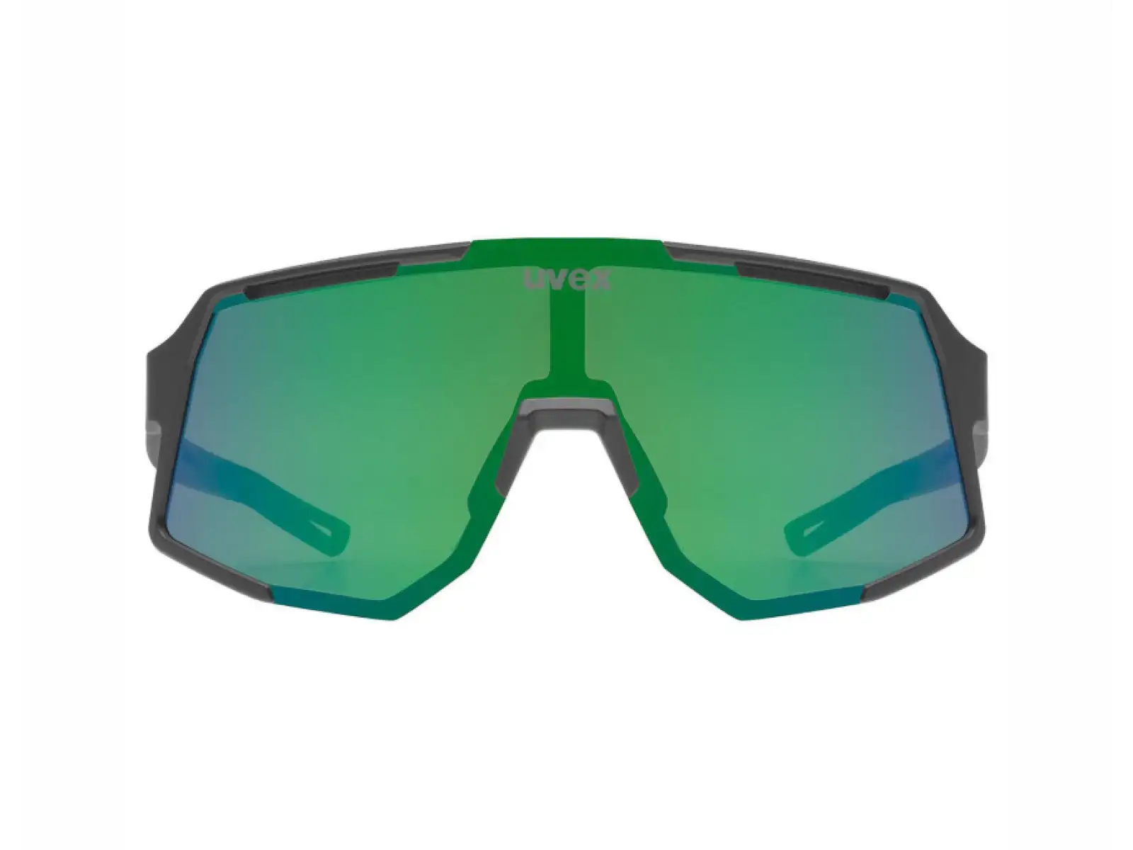Uvex Sequenze cyklistické brýle Black matt/Mirror Green
