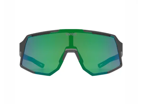 Uvex Sequenze cyklistické brýle Black matt/Mirror Green