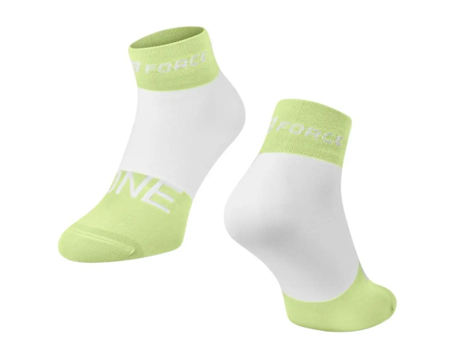 Force One ponožky zelená/bílá