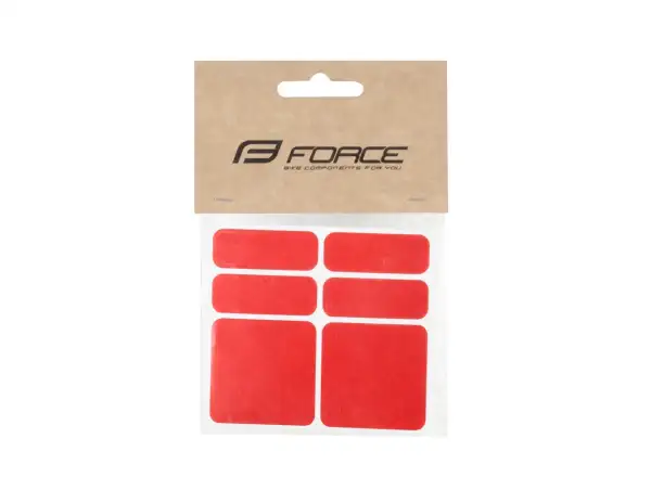 Force sada reflexních nálepek 6 ks červená