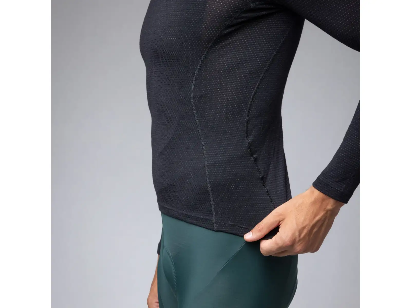 Alé Intimo Merino pánské spodní triko dlouhý rukáv Black