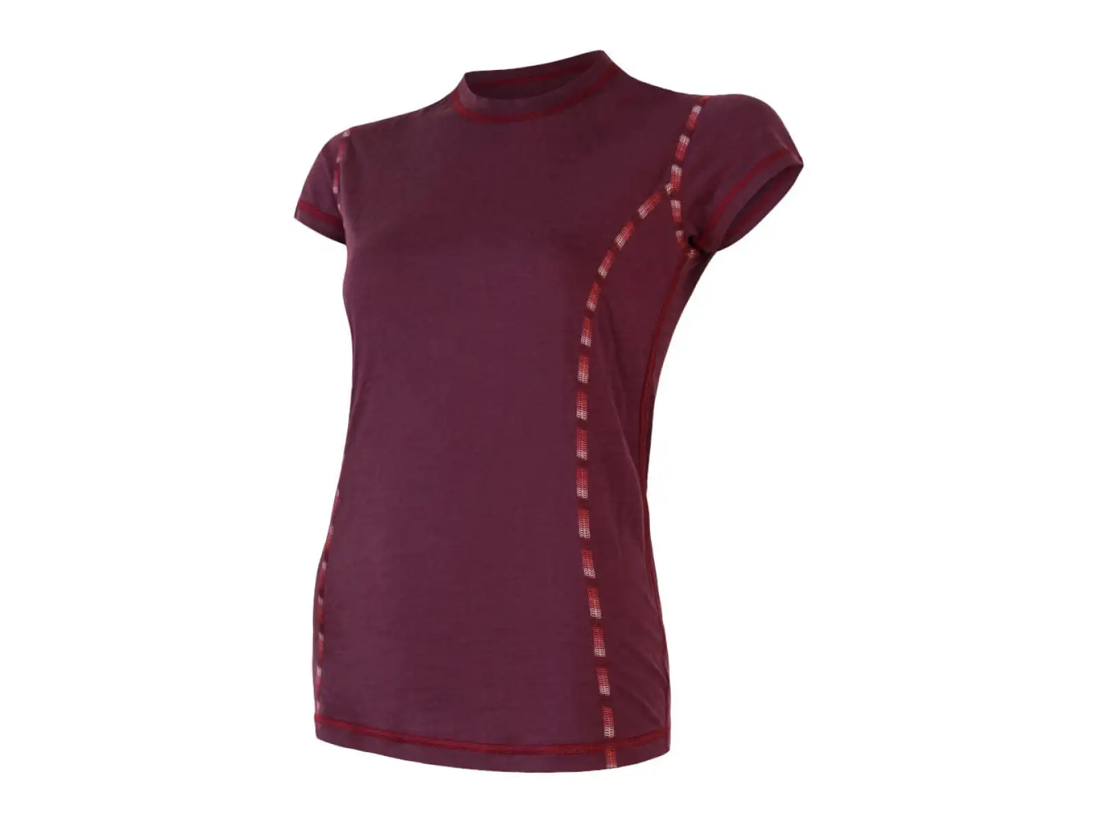 Sensor Merino Air dámské triko krátký rukáv Port Red