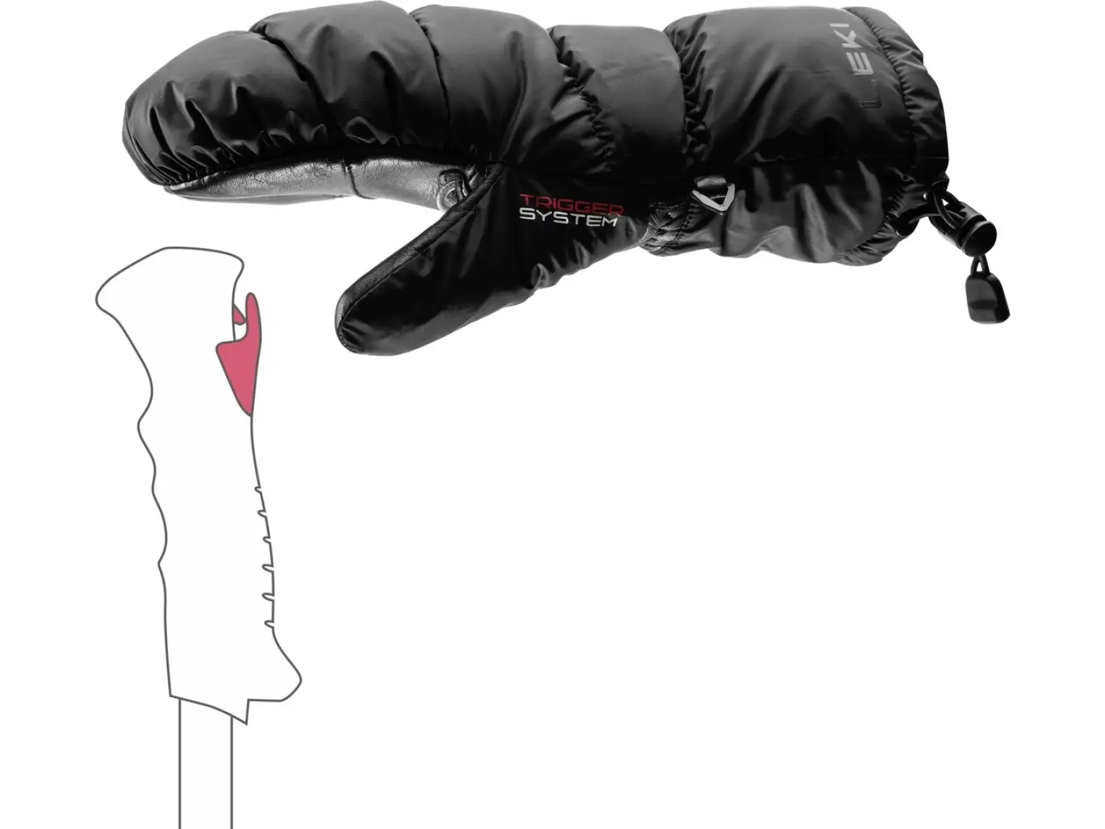 Leki Glace 3D Mitt dámské rukavice Black