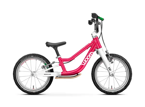 Woom GO 1 Plus Hot Pink 14 dětské odrážedlo