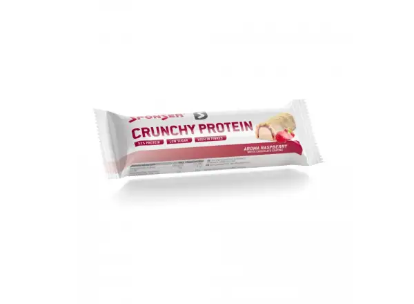 Sponser Crunchy proteinová tyčinka Raspberry 50 g