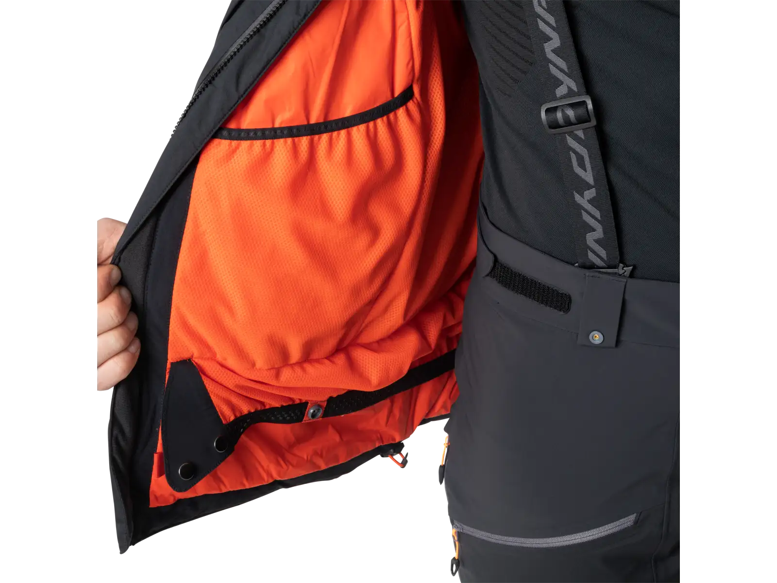 Dynafit Free Infinium Hybrid pánské kalhoty s laclem Black out