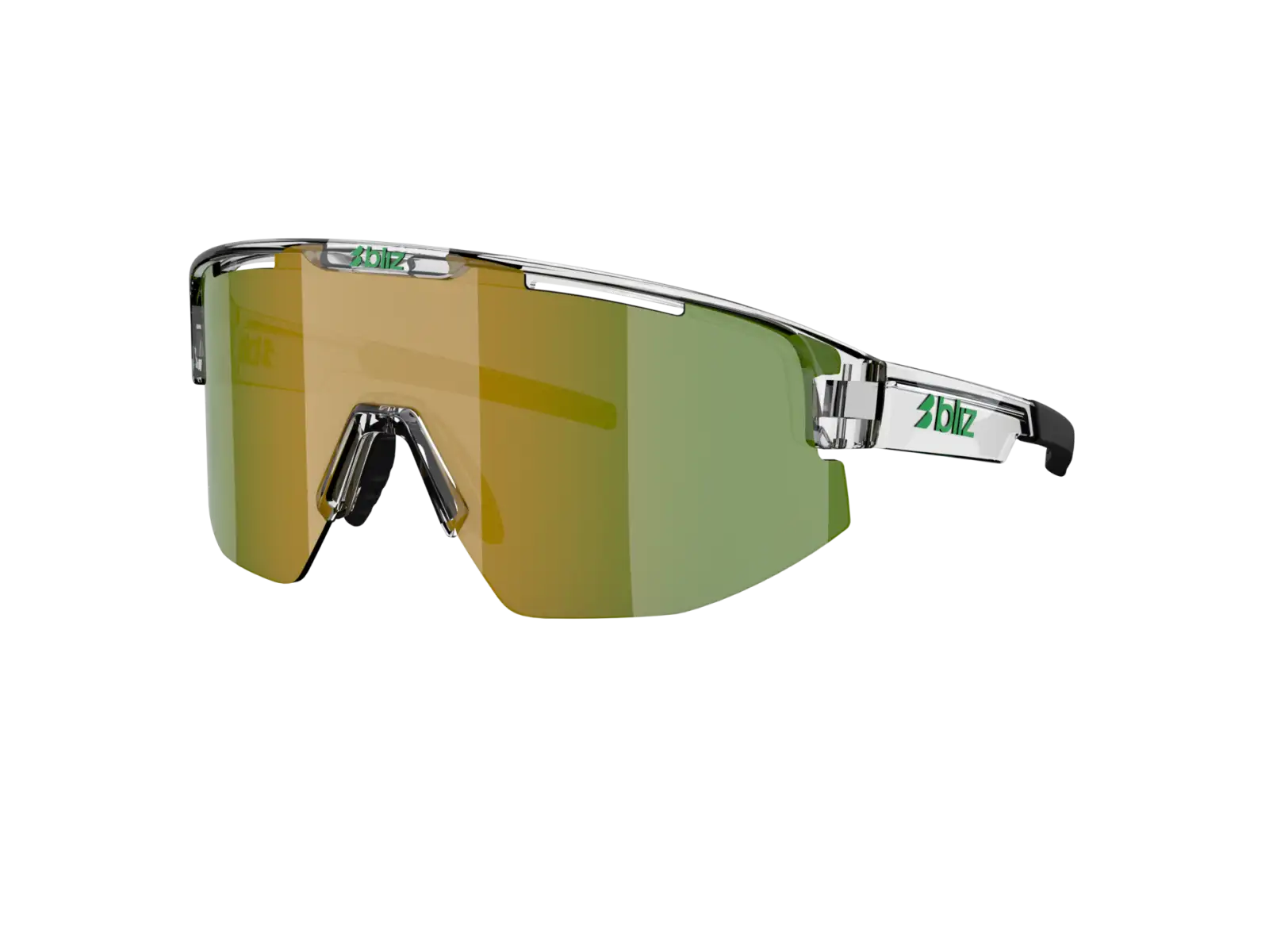 Bliz Matrix sluneční brýle Transparent White/Brown Green Multi