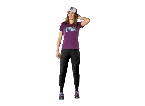 Dynafit Graphic Cotton dámské tričko krátký rukáv Royal Purple/Tabloid