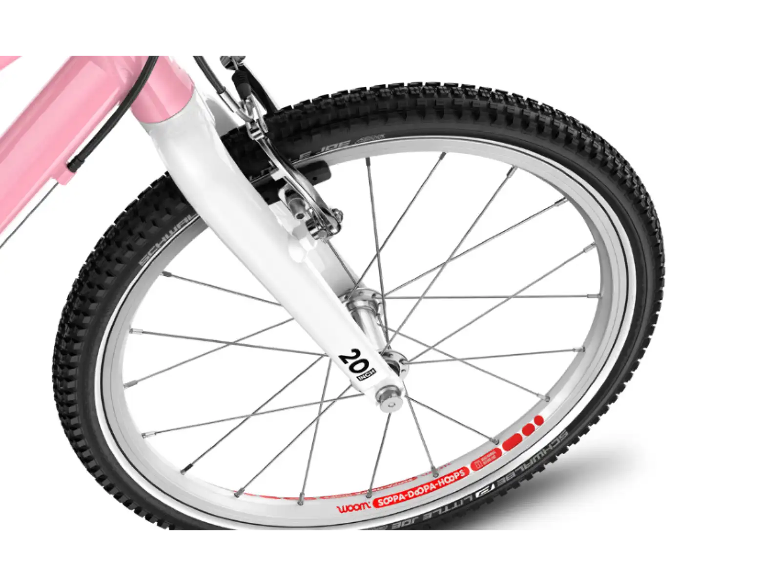 Woom Go 4 dětské kolo 20" Powder Pink