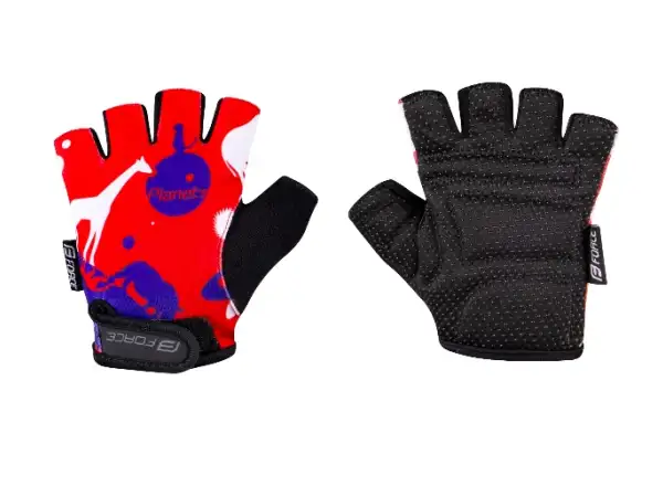 Force Planets dětské rukavice červená/modrá vel. XL