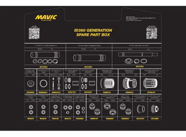 Mavic Kit ID360 Generation Spare Part Box (V00084331) kufřík