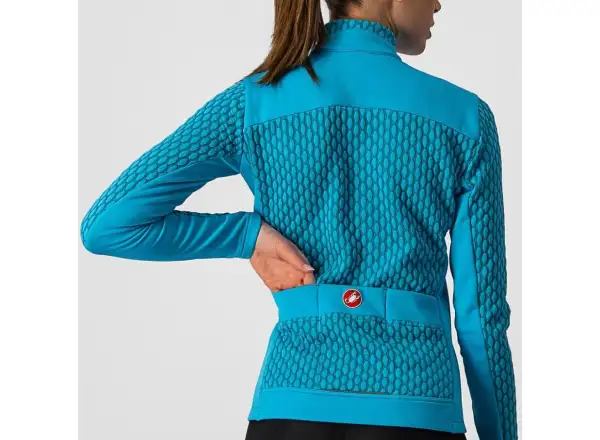 Castelli Sfida 2 dámský dres dlouhý rukáv teal blue/sky blue