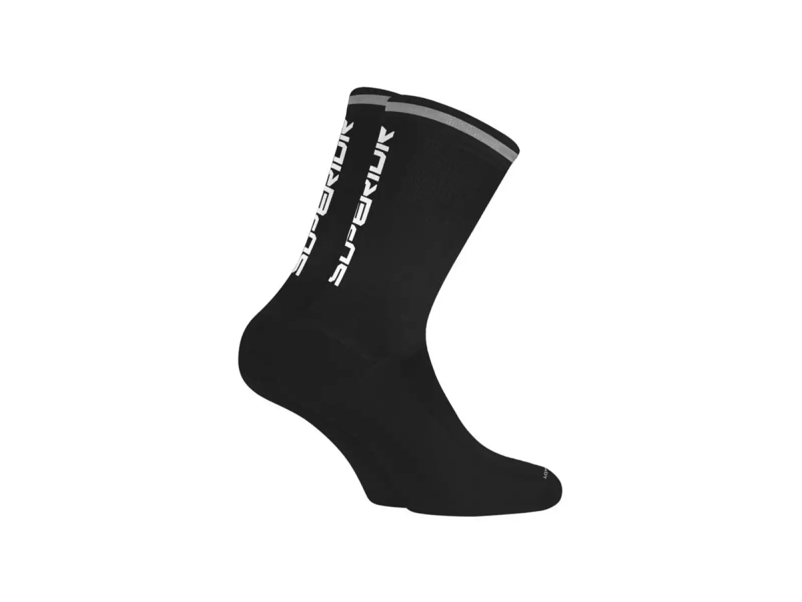 Superior dlouhé cyklistické ponožky černá/bílá
