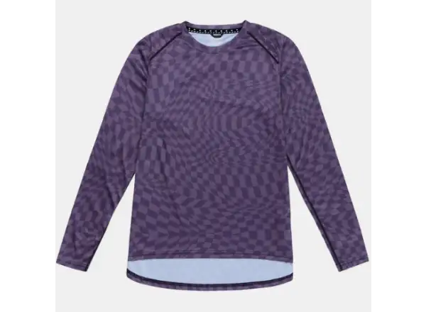 Troy Lee Designs Lilium Twisted Checkers dámský dres douhý rukáv Deep Purple
