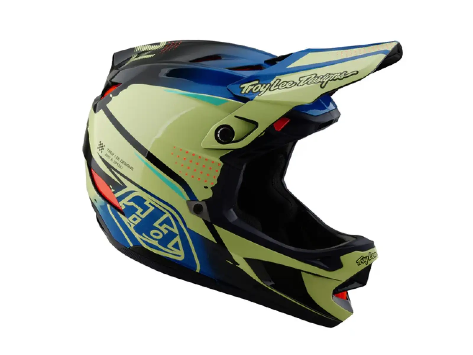 Troy Lee Designs D4 Composite přilba Drip Glo Yellow
