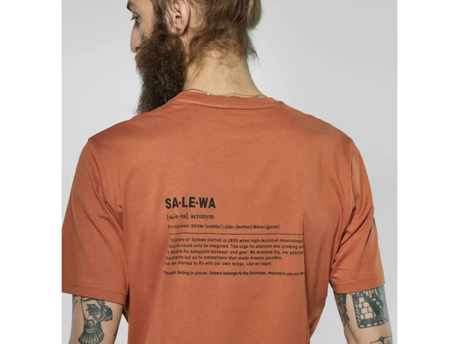 Salewa Eagle Vocab pánské triko krátký rukáv Bombay Brown