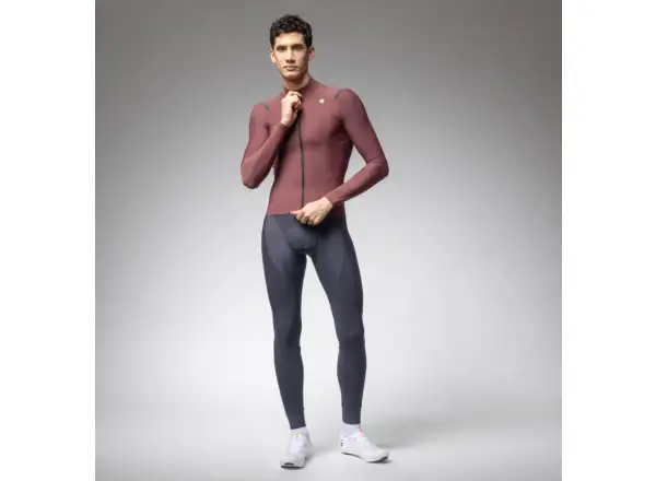 Alé R-EV1 Warm Race pánský zateplený dres dlouhý rukáv Burgundy