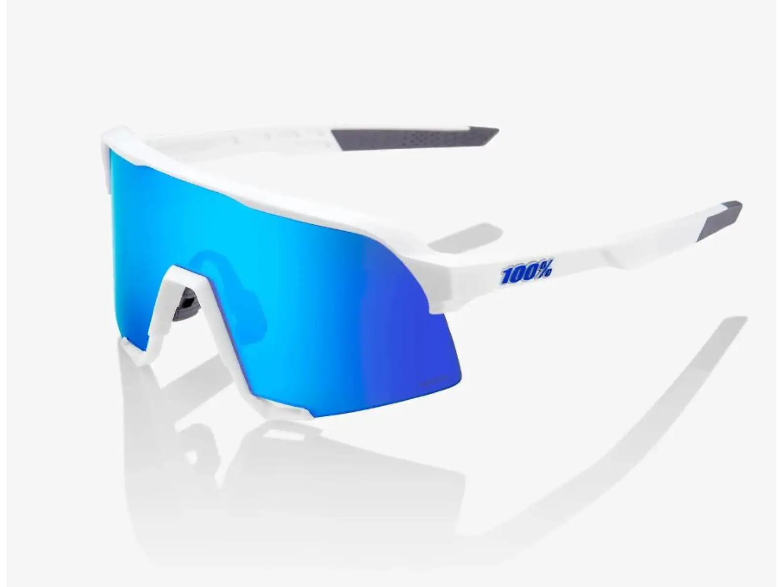 100% S3 brýle Matte White/HiPER Blue Multilayer Mirror