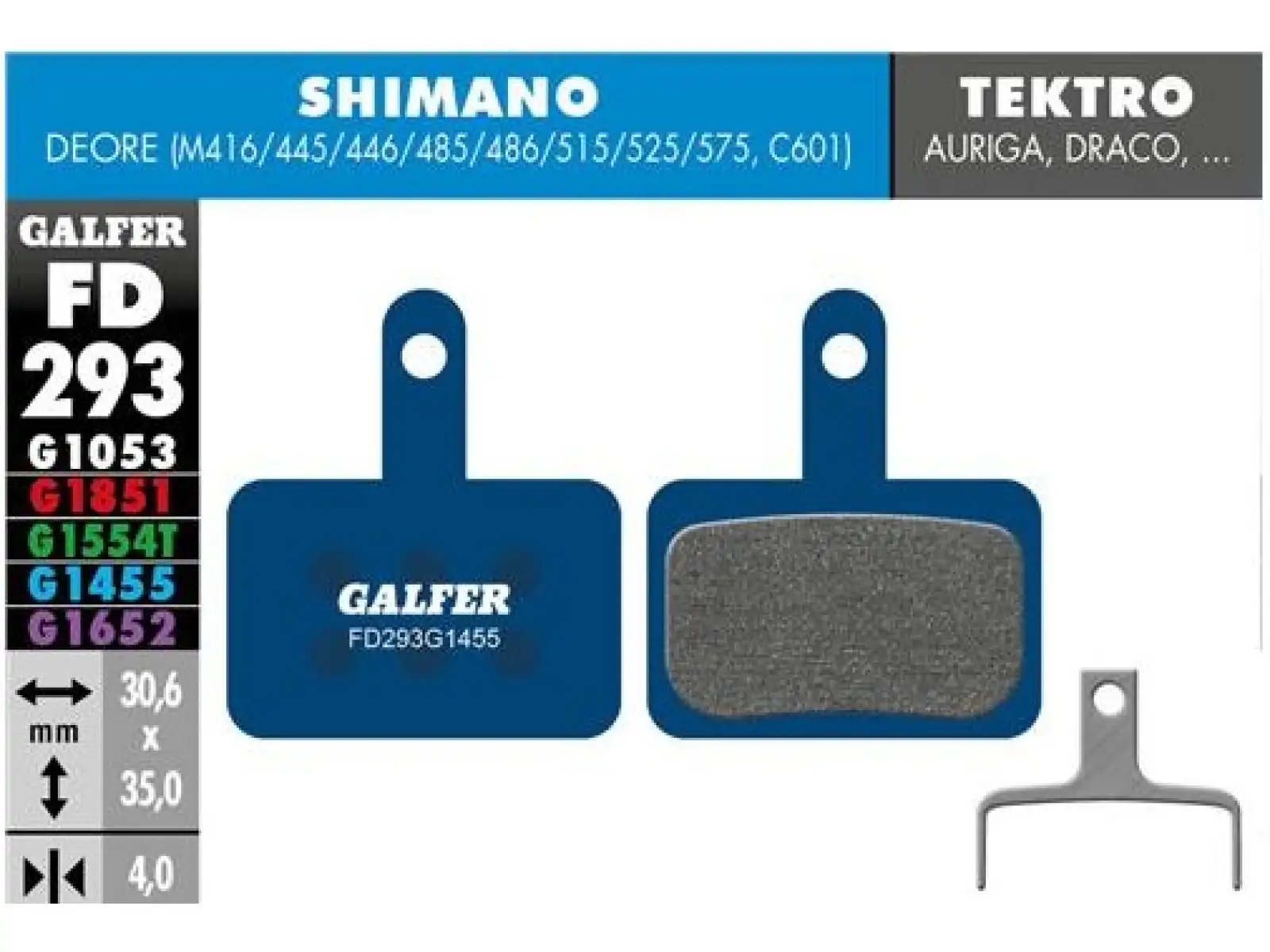 Galfer FD293 Road G1455 brzdové destičky pro Shimano/Tektro/TRP