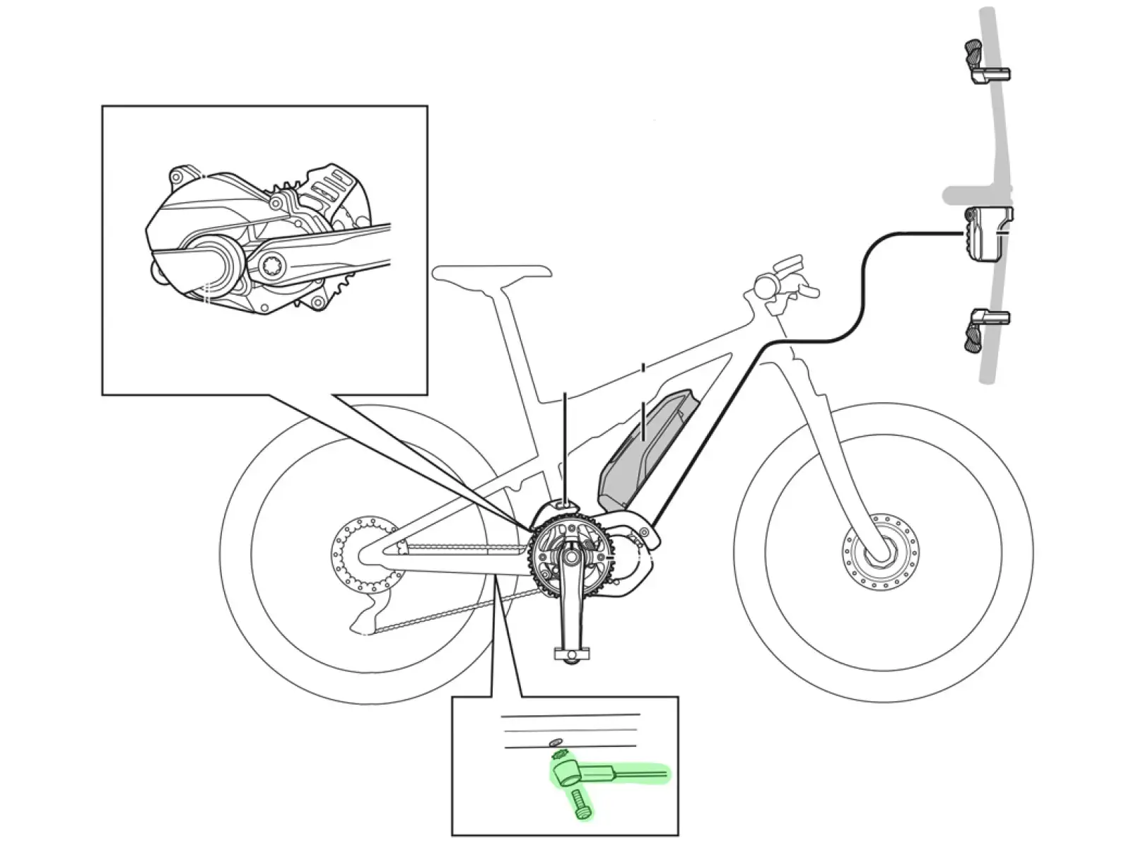 Shimano STePS SM-DUE10 snímač rychlosti