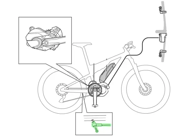 Shimano STePS SM-DUE10 snímač rychlosti