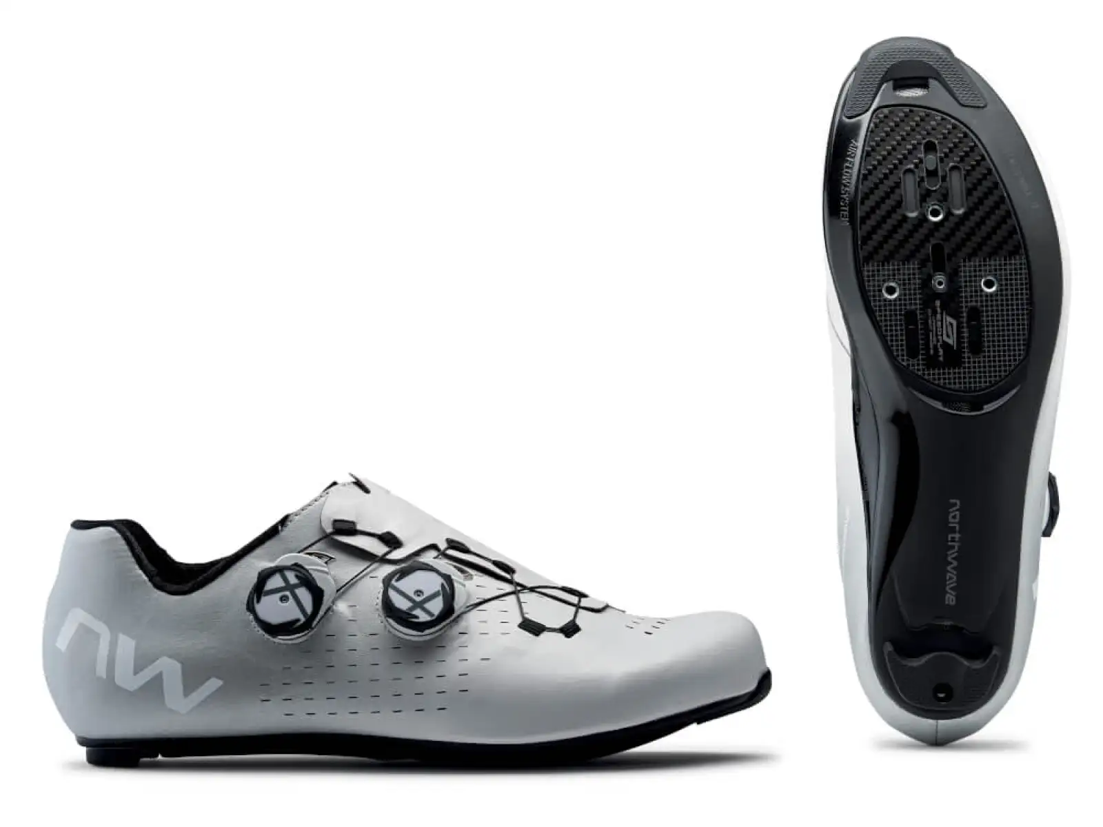 Northwave Extreme Gt 3 silniční pánské tretry White/Silver Ref