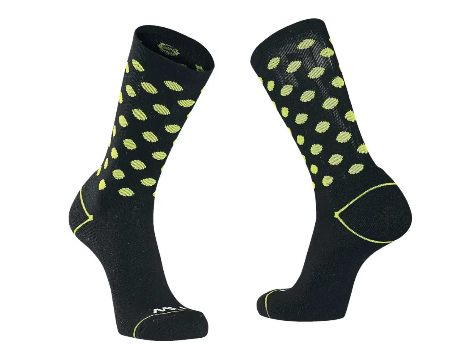 Northwave Core ponožky Black/Yellow Fluo