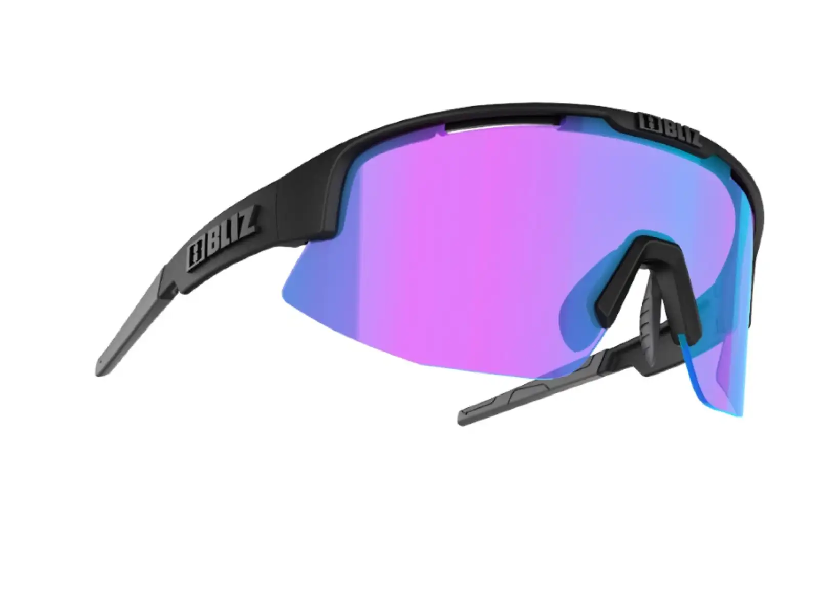 Bliz Matrix brýle Small Nano Optics Matt Black Nordic Light Begonia Violet/Blue Cat.2