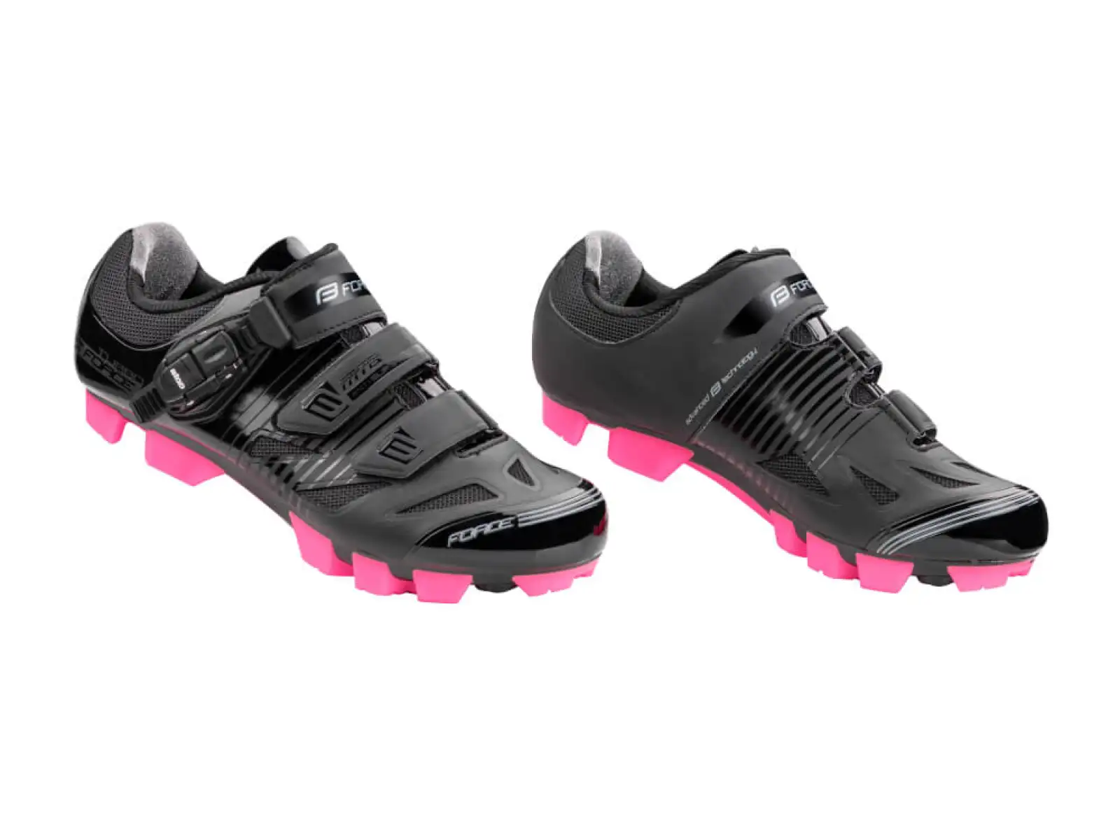 Force MTB Turbo lady dámské tretry černá/růžová