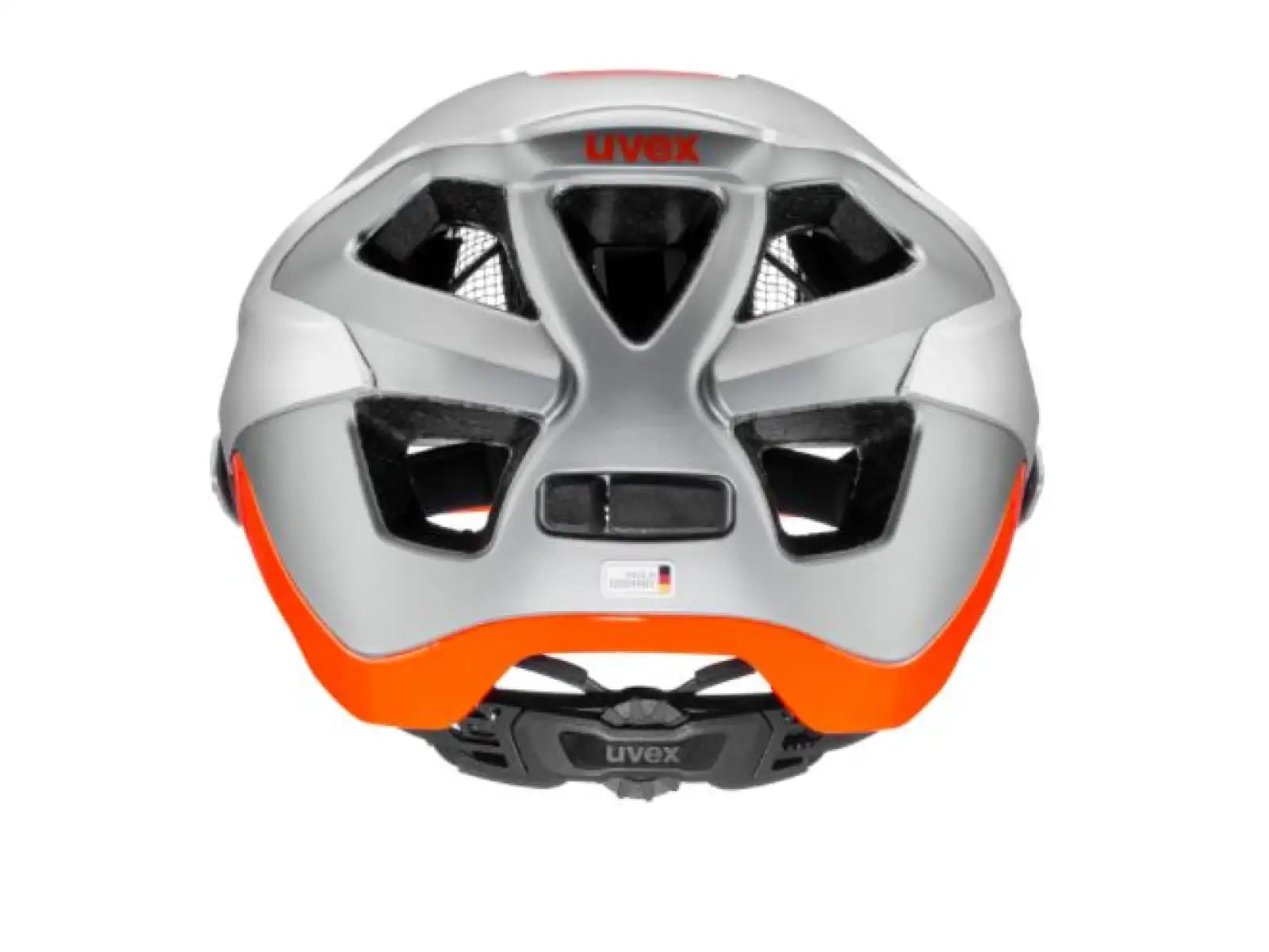 Uvex Quatro Integrale MTB přilba Silver/Orange Mat