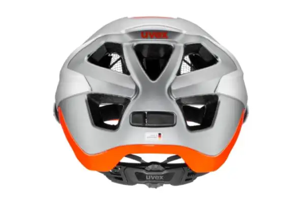 Uvex Quatro Integrale MTB přilba Silver/Orange Mat