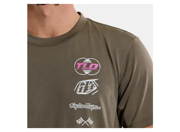 Troy Lee Designs Skyline Ride Tee pánský dres krátký rukáv Worldwide Caper