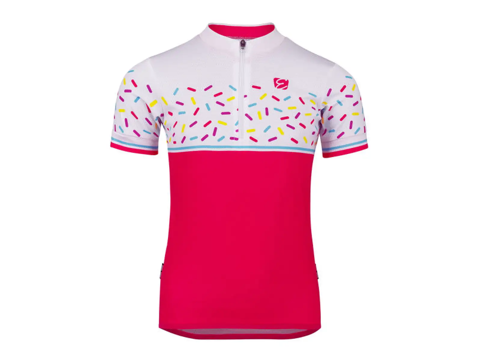 Etape Rio dětský dres krátký rukáv růžová/bílá