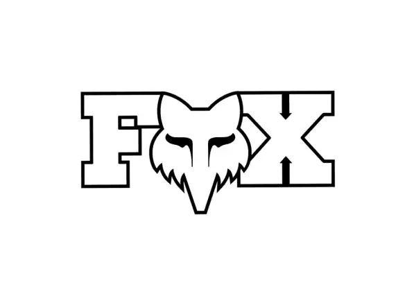 Fox Head X 3" samolepka White