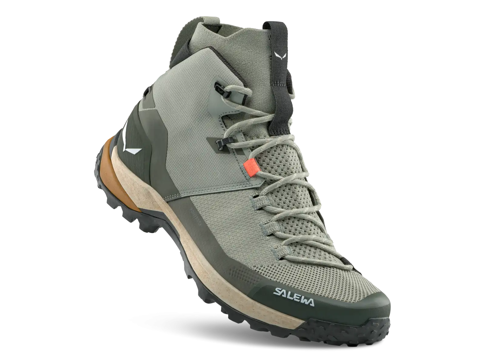 Salewa Puez Knit Mid PTX pánská outdoorová obuv Shadow/Dark Olive