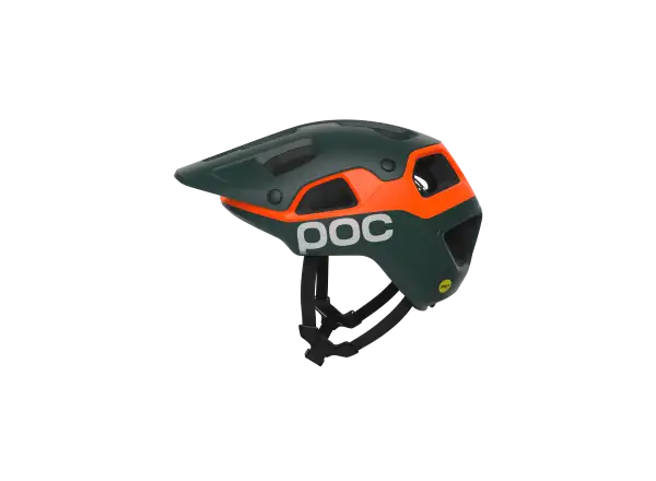 POC Cularis Pure MTB přilba Pargasite Green Matt/Fluorescent Orange Matt