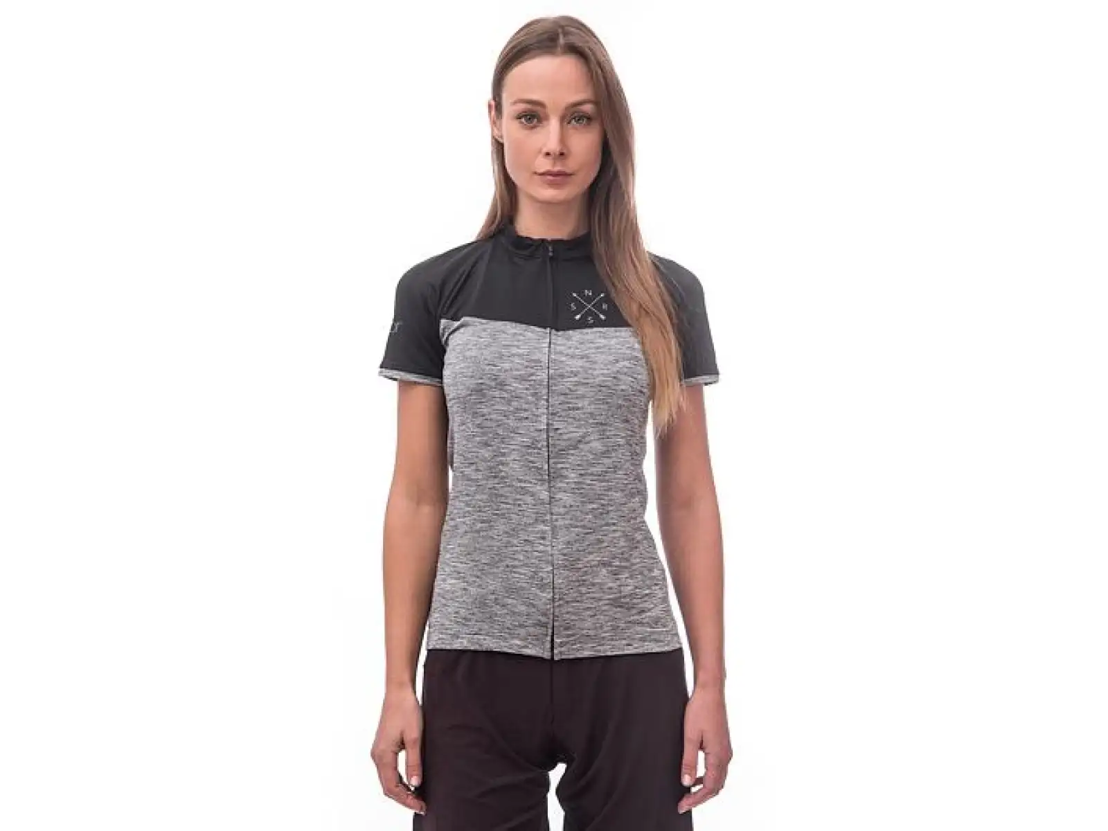 Sensor Cyklo Motion dámský dres krátký rukáv šedá/černá