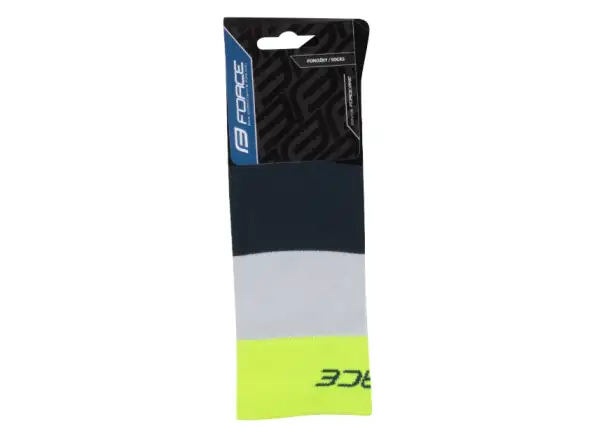 Force Rainbow cyklistické ponožky černá/fluo