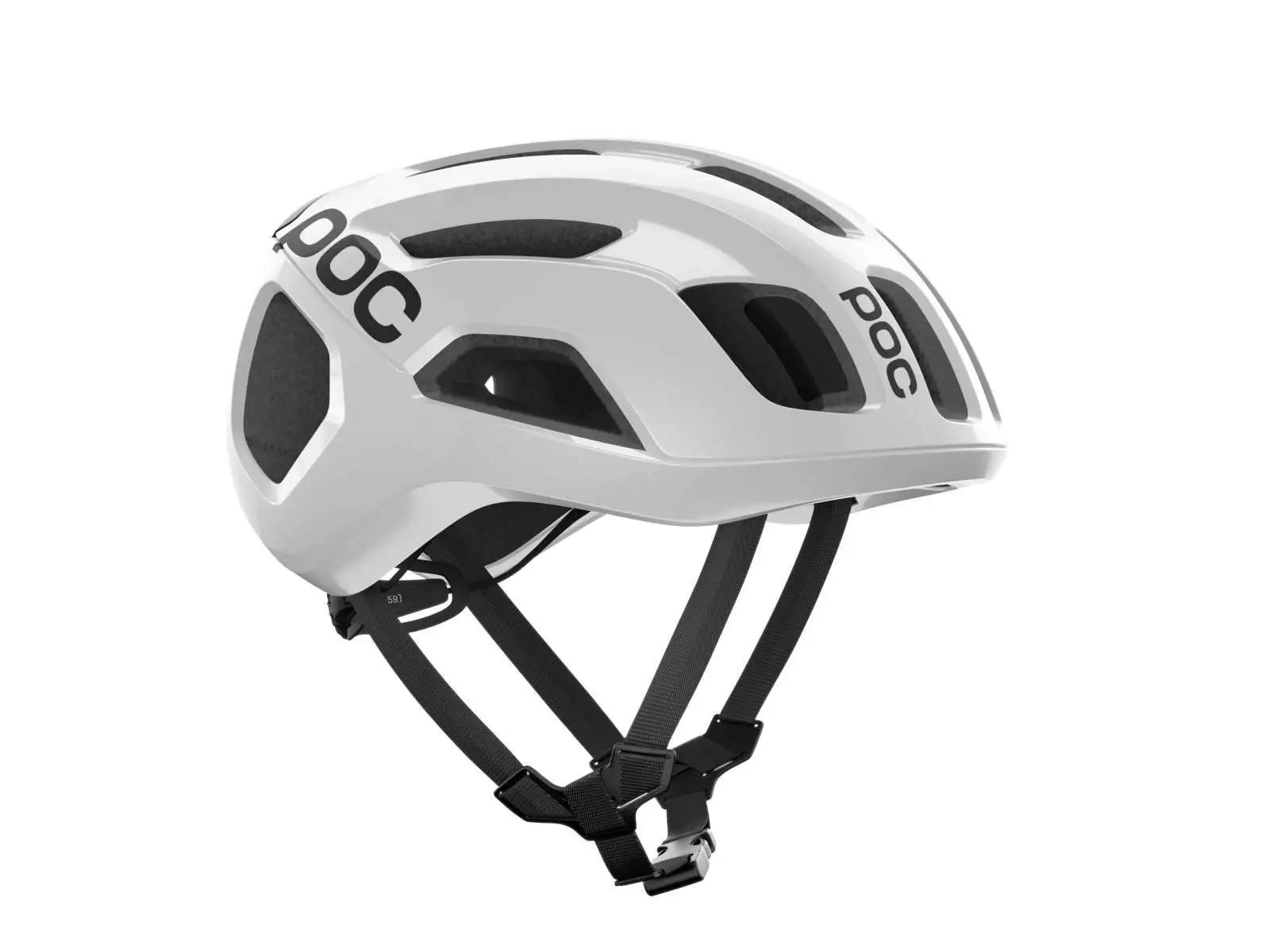 POC Ventral Air MIPS silniční přilba Hydrogen White/Uranium Black Matt/Logo