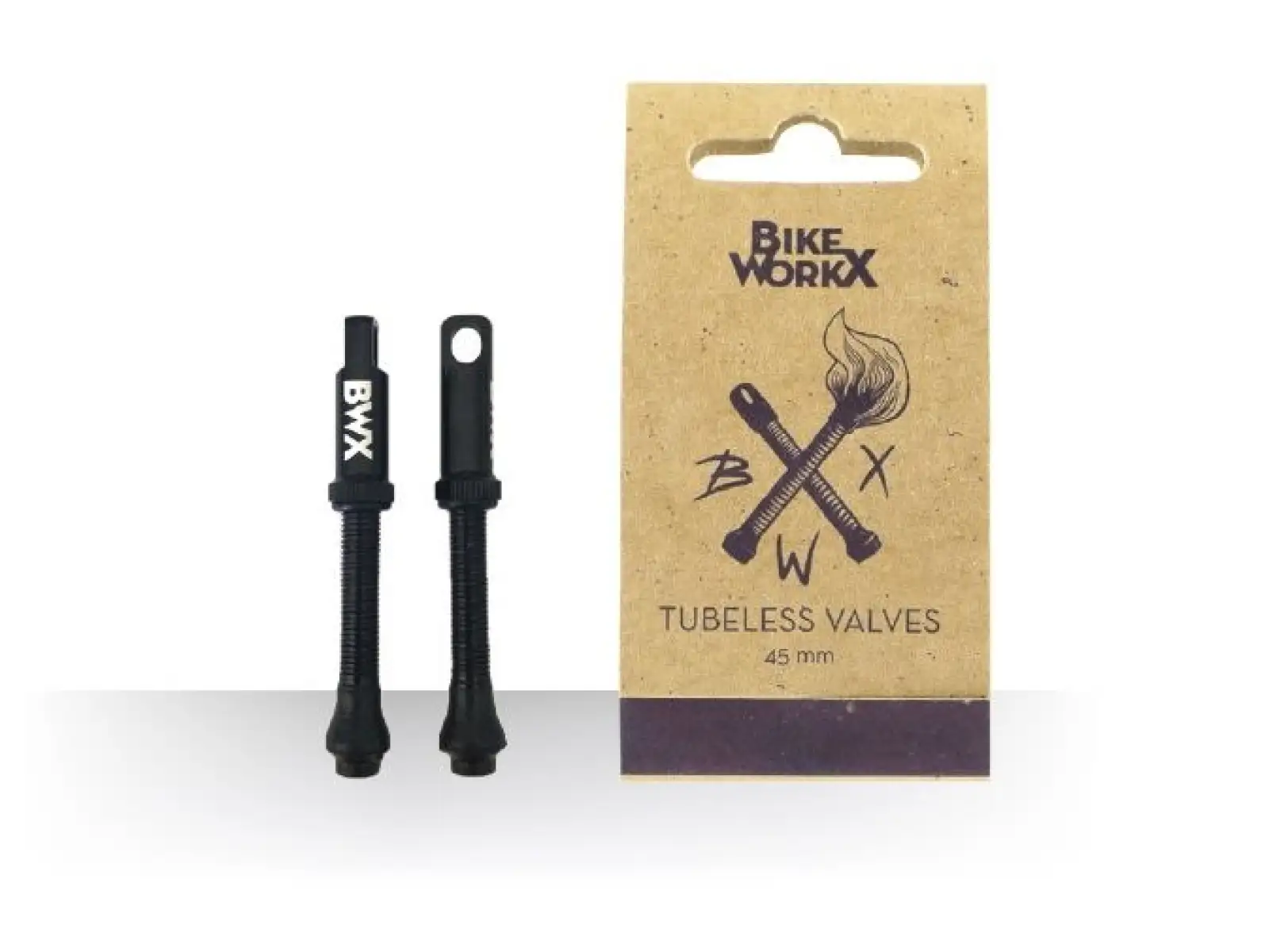 Bikeworkx Tubeless Valves 45 mm bezdušové ventilky pár