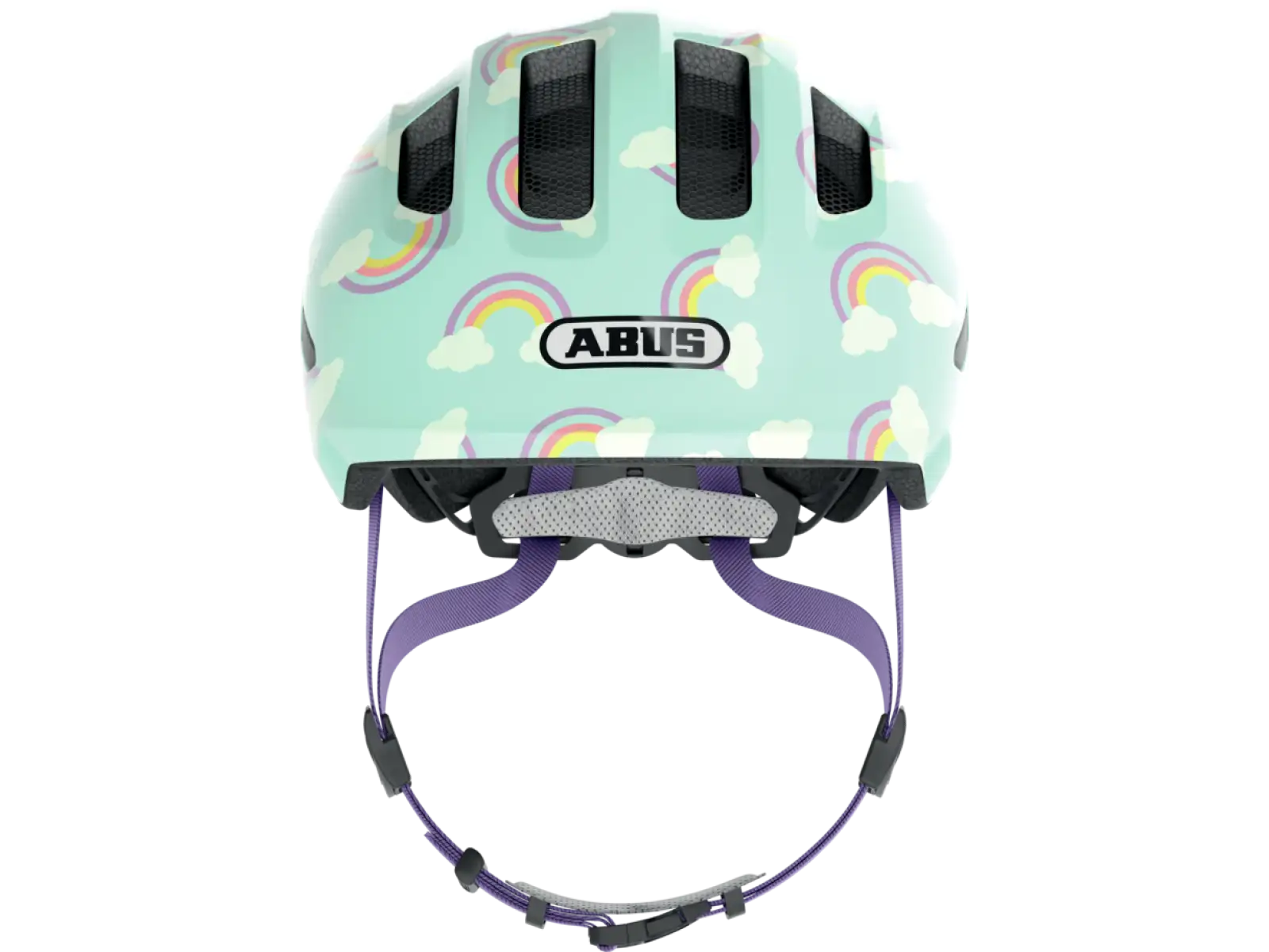 Abus Smiley 3.0 LED dětská přilba Blue Rainbow