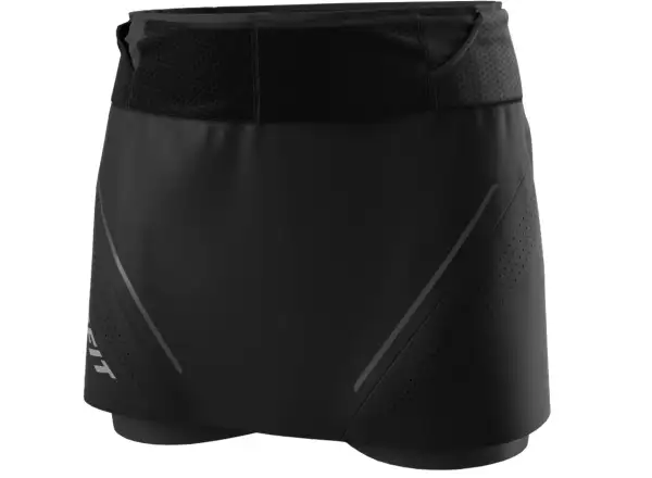 Dynafit Ultra 2v1 dámská běžecká sukně s vnitřními kraťasy Black Out