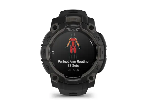 Garmin Instinct 3 Amoled 45 mm chytré hodinky Black/Black pásek