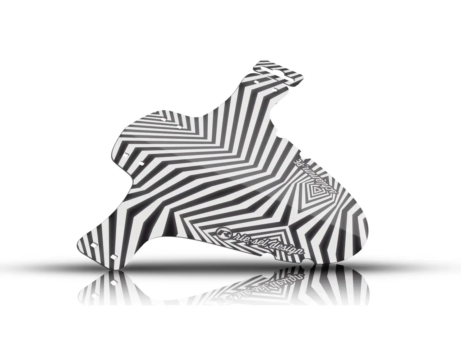 Rie:sel Design Schlamm:PE přední mini blatník dazzle/reflexní